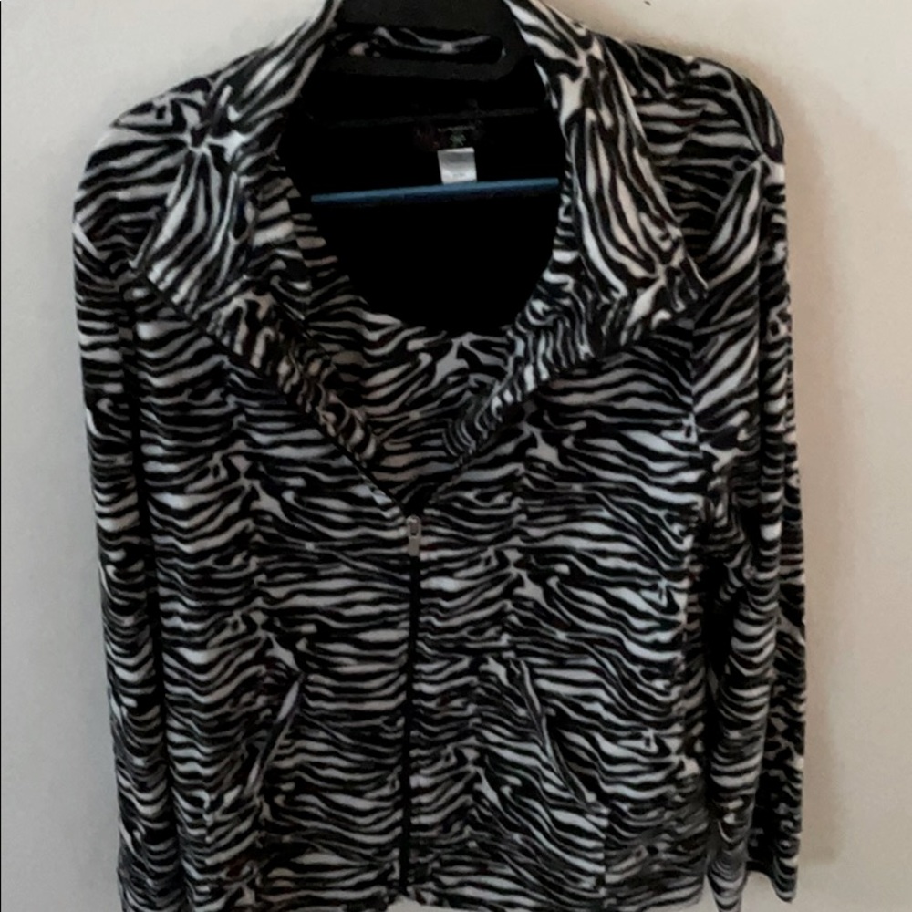 Zebra Fleech sweater